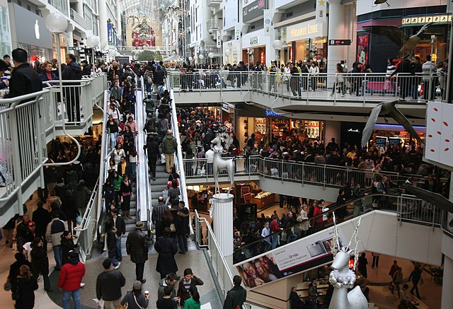 Boxing Day at the Toronto Eaton Centre in downtown Toronto, Canada