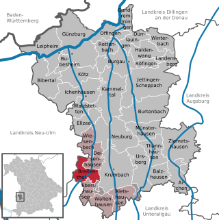 Läget för Breitenthal i Landkreis Günzburg