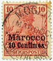 Morocco, 1900 Briefmarke.Marokko.Reichspost.jpg