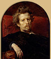 Karl Brjoellov, 1799-1852. Zelfportret, Olieverf op schilders karton,1848, 64,1x54. Karl Brjoellov een Russisch kunstschilder van Italiaanse afkomst (Carlo Brullo tot 1822). Hij werd de eerste Russische schilder die bekendheid verwierf in het buitenland.