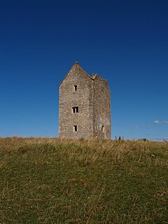 Bruton Dovecote Limestone tower in Bruton, Somerset, United Kingdom