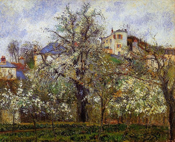 File:Camille Pissarro, Kitchen Garden with Trees in Flower, Spring, Pontoise.jpg