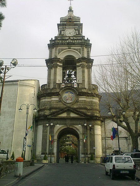 Cathedral bell tower, made by Francesco Solimena