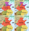 Cao Cao's conquest of northern China 200–207.png