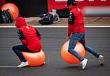 With Carlos Sainz, Jr. at the British Grand Prix (30 June 2022)