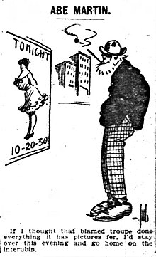 Cartoon of Abe Martin publikoval 17. prosince 1904.jpg