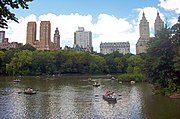 Blick vom Central Park, links The Majestic, rechts The San Remo