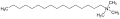 Deutsch: Struktur des Cetyltrimethylammonium-Ions English: Structure of the Cetyltrimethylammonium ion