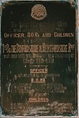 Christ Church Mhow Plaque 1st Battalion the Bedfordshire and Herberfordshire Regiment.jpg
