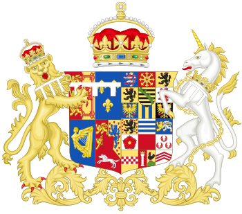 Coat of Arms of Augusta of Saxe-Gotha-Altenburg, Princess of Wales.svg