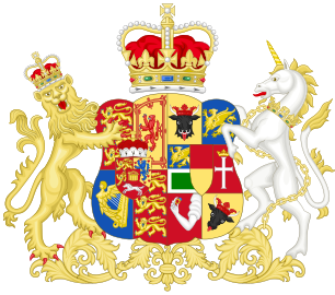 Arms of Queen Charlotte, from 1801 to 1816