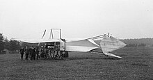 Rear view of the Cody IV, showing the tail surfaces