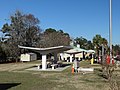 Columbia County I75 Rest Area Picnic tables shelters from south.JPG