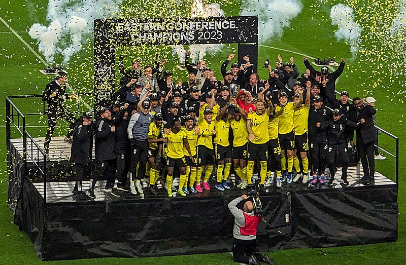 File:Columbus Crew celebrating Eastern Conference championship (PXL 20231203 015204693) (cropped).jpg
