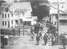 Commercial Street in an 1890s postcard