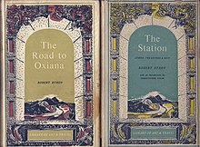 Covers of The Road to Oxiana and The Station, published by John Lehmann. Second English editions 1949-1950, London, 1949 Covers of The Road to Oxiana and The Station.jpg