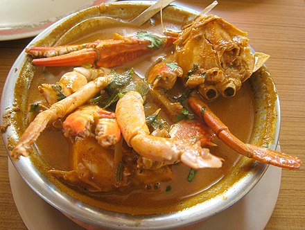 Crab masala from Karnataka, India