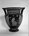 Cratere a colonnette, ceramica a figure rosse, musicisti con cetra, tomba IV 490-470 a.c necropoli di Poggio Sommavilla, Harvard Art Museums - Fogg Art Museum - Stati Uniti d'America.