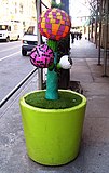 Day-glo cactus in New York