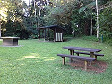 Day use areas for visitors to Eungella National Park are well used and well maintained