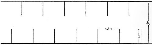 Diagram of horse-radish bed.