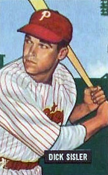 Sisler's 1951 Bowman baseball card