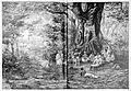 Die Gartenlaube (1889) b 860.jpg Palaverplatz im Walde vor der Bismarckburg im Adeliland (Westafrika) (D)