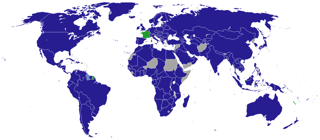 Liste der Auslandsvertretungen Frankreichs