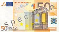 Billete de 50 euros de 2002.