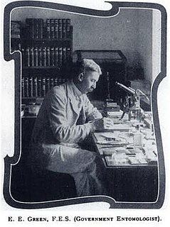 Edward Ernest Green Sri Lankan-born British mycologist and entomologist