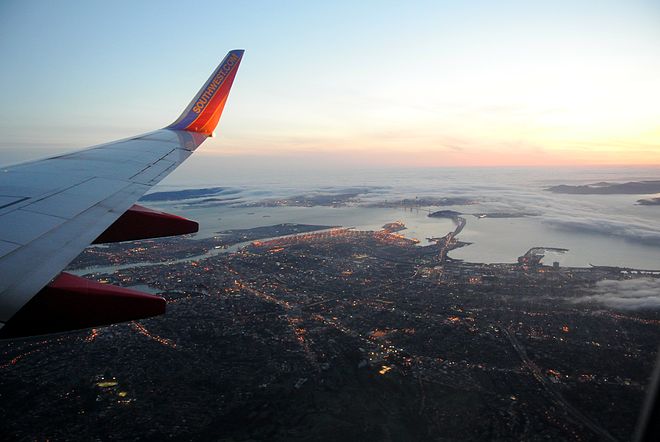 Oakland and the Bay Bridge