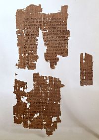 Evankeliumin katkelma. British Library, Egerton Papyrus 2 (P. Egerton 2; P. Lond. Christ. 1).