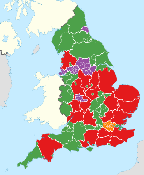 File:English administrative divisions map coloured by type 2023.svg