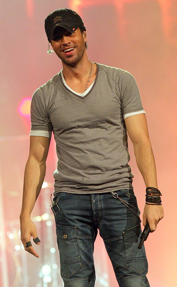 Spanish singer Enrique Iglesias (pictured in 2011), winner in 1996, 1997, 2009 and 2015