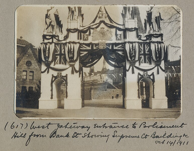 File:Entrance decorated for royal visit of the Duke of Connaught, Ottawa (PR2004-004.11.4-617).jpg