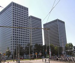 Het Europoint-complex in het Rotterdamse deel van Nieuw-Mathenesse