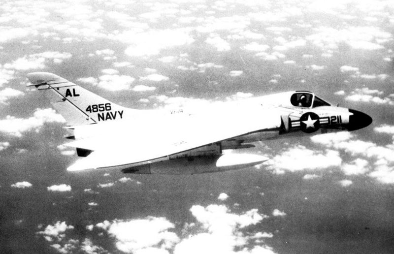File:F4D-1 Skyray of VF-74 in flight c1957.jpg