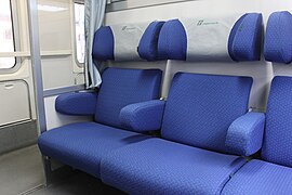 Interiors of the UIC-Z1 coach B 61 83 21-90 243-8 with compartments.