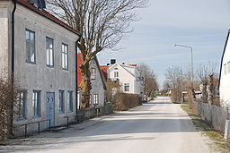 Strandvejen i Fårösund.