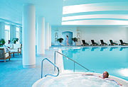 The swimming pool at the Fairmont St Andrews.