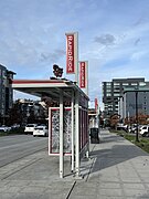 RapidRide station on 7th Avenue N, Seattle