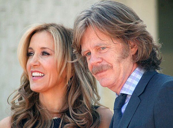 Huffman and Macy at a ceremony where each received a star on the Hollywood Walk of Fame on March 7, 2012