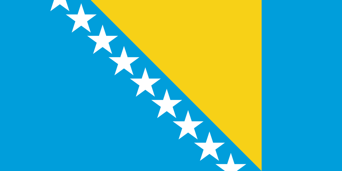 Flag of Bosnia and Herzegovina, Flagge von Bosnien und Herzegowina