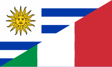 Уругвай және Италия туы