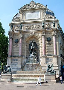 The Fontaine Saint-Michel by Gabriel Davioud (1856–61)