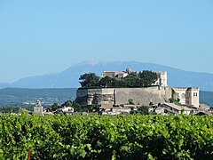Grignan town and castle.
