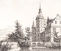 Frederiksborg Slot. Parti ved Møntbroen 1837 by Købke.jpg