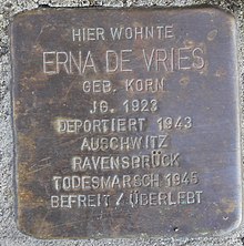 Friedenstraße 30 Erna de Vries.jpg