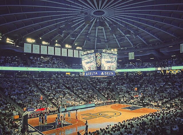 McCamish Pavilion seen here during a game in 2024.