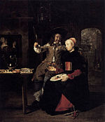 Габриэль Метсу - Портрет художника с женой.jpg